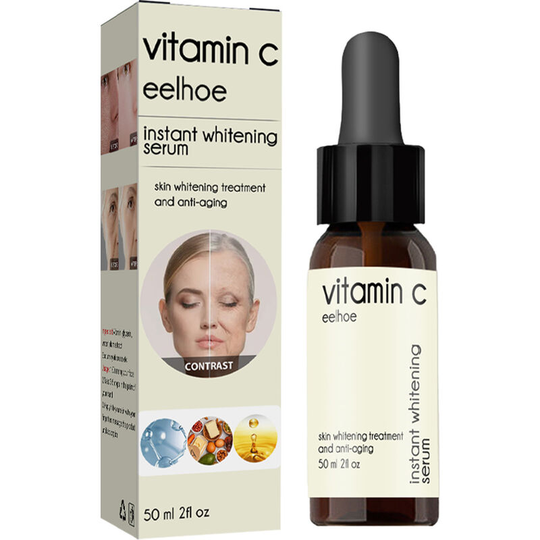 Vitamin c Serum for Face, Anti Aging Serum with Hyaluronic Acid, Vitamin e, Organic Aloe Vera and Jojoba Oil, Hydrating & Brightening Serum for Dark