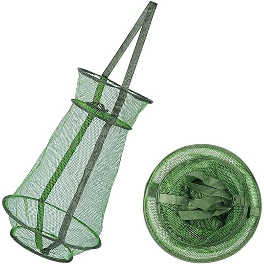 Thsinde - 2 Pieces Foldable Fishing Net Net Fish Trap 55 * 33cm Fishing Net Fish in Pockets Fishing Net Cage Crayfish Traps Fish Nylon Cage for