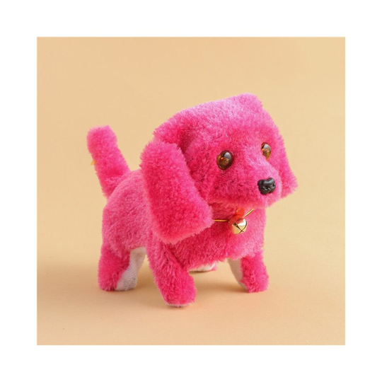 (Red) Walking Dancing Dog Toy Kids Gift Children's Educational Electric Dog Plush Toys