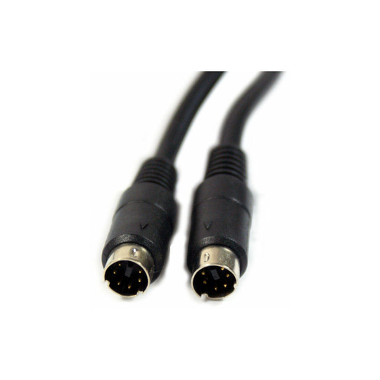 3m 6 Pin Mini Din To Plug Male Audio Video Cable Lead Ps2 Mouse Keyboard