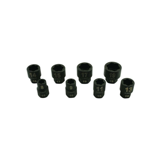 Laser - Damaged Nut/Bolt Remover Kit - 3/8in. Drive - 8 Piece - 5966