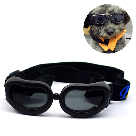 Dog Goggles Stylish Waterproof Anti-Ultraviolet Sunglasses for Doggie Puppy, black