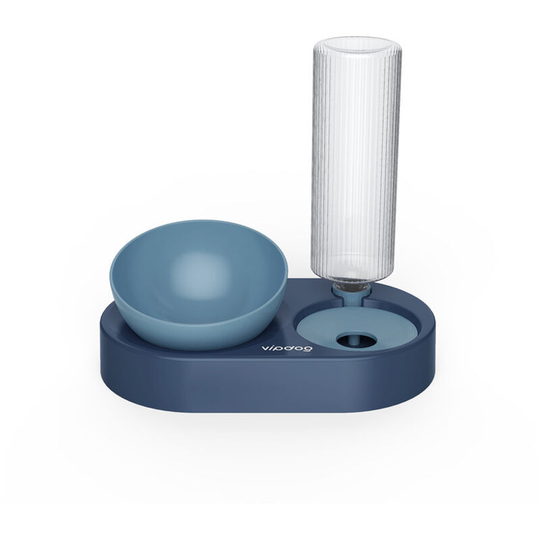 Double Water and Bowl for Dogs and Cats - Automatic Water Dispenser with Food Bowl - Bowl Set for Small or Medium Dogs and Cats