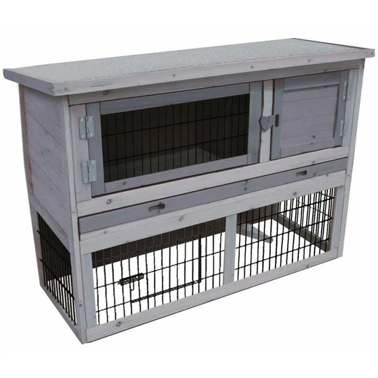Rabbit Hutch Loft Cottage 111x45x78 cm 201906 FLAMINGO - Grey