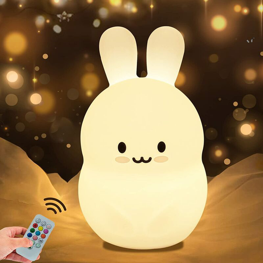 Benobby Kids - Big Rabbit Night Light Child Bedroom Lamp Night Light Baby Night Light Child Lamp led Night Light 9 Colors Baby Night Light usb