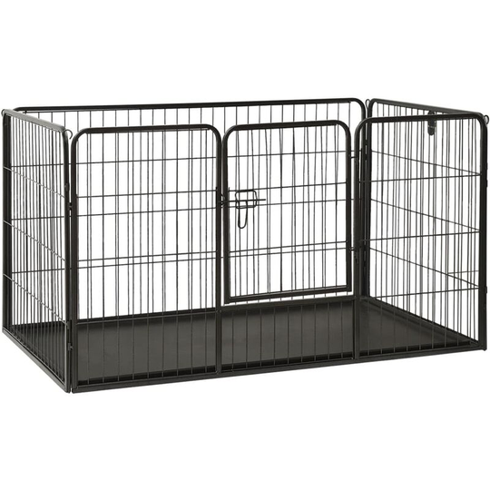 Puppy Playpen Steel 125x80x70 cm - Lifcausal