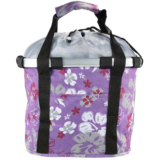 Docooler - Bicycle Bike Detachable Cycle Front Canvas Basket Carrier Bag Pet Carrier Aluminum Alloy Frame Pet Carrier, Purple - Purple