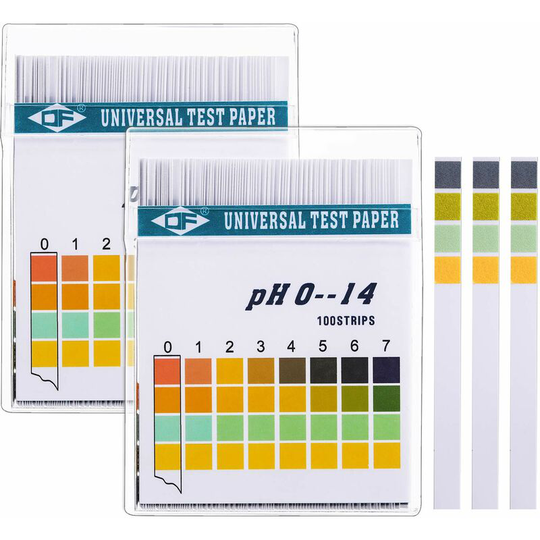 Naxunnn - Universal pH Test Strips Paper, ph Meter Full Range, 0-14PH and Alkaline Acid Body ph Level, 2boxes, totally 200strips
