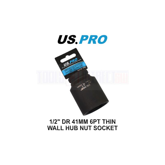 US PRO Tools 41mm 1/2" Drive Hub Nut Socket 6 Point Deep Impact Socket 3795