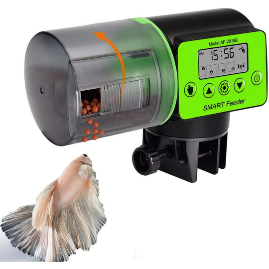 Tinor - Automatic Aquarium Fish Feeder, Moisture-proof Automatic Electric Fish Feeder, Aquarium Feeder, Food Dispenser for Holidays and Weekends