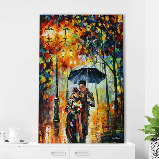 Warm Night by Leonid Afremov - Wrapped Canvas Painting Print