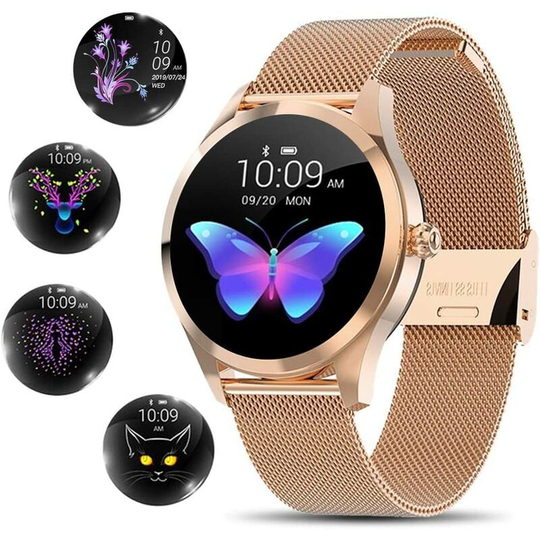 Smart Watch for Women, Novel/Stylish/Beautiful Smartwatch Bluetooth Fitness Tracker for Ladies with IP68 Waterproof, Female Period Tool, Heart Rate