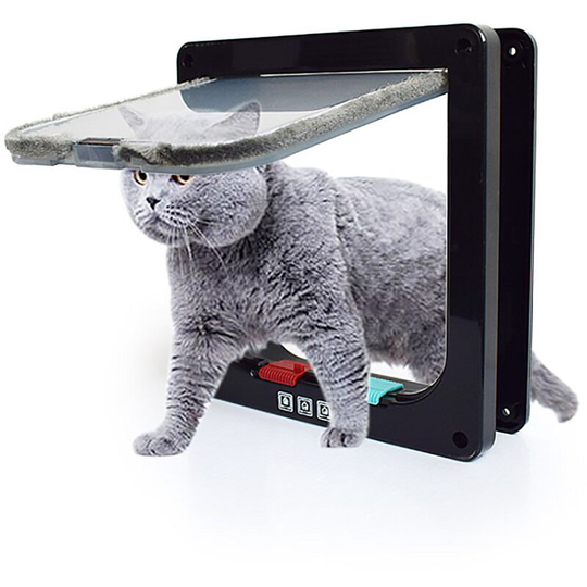 Pet Supplies Can Control Black Pet Door Input and Release Direction l