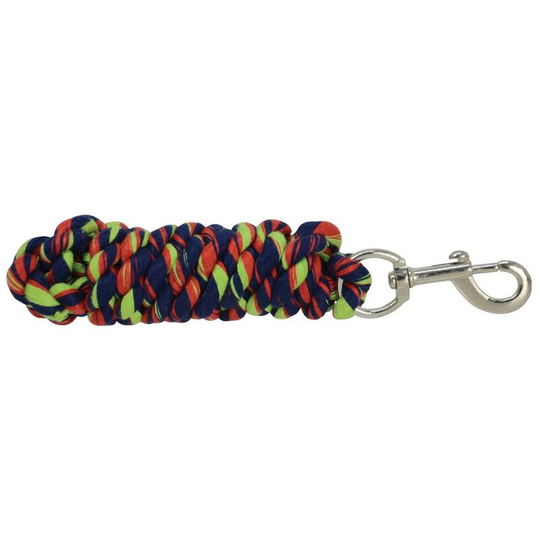 Three Toned Lead Rope (2m) (Red/Navy/Green) - Red/Navy/Green - HY
