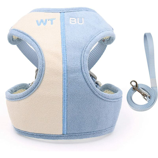 Puppy Dog Harnesses for Small Dogs Kitten Cat Leash and Harness Set No Pull for Walking Escape Proof Easy Walk French Bulldog Chihuahua Mesh Pet Dog