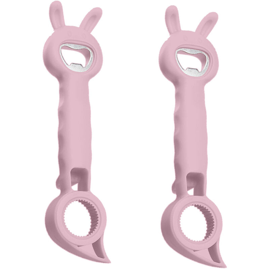 Pesce - Creative four-in-one multi-purpose rabbit bottle opener beverage can opener rabbit can opener purple