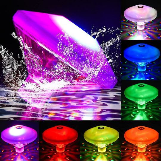 Thsinde floating Led Lamp Led Pool Light, Ip68 Waterproof Floating Led Lights With 7 Assorted Color Modes, Underwater Led Disco