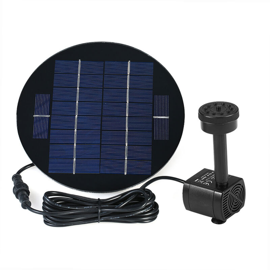Solar Panel Solar Fountain 9V 3.5W Submersible Brushless Water Pump Kit for Bird Bath Pond Pull 200L/H 150cm Lift
