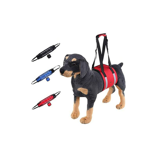 Dog Lift Harness Support Sling, Reflective Strip Design Canines Aid Assist Sling for Disabled Injured,Blue,M