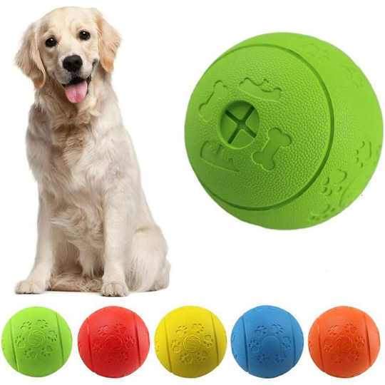 Monly - Dog Toy Ball Dog Treat Ball Toy, Bite Resistant Rubber Food Ball for Pet Dogs Pet Exercise Game iq Training Ball