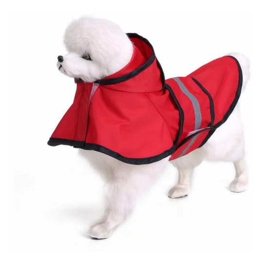 Waterproof Pet Waterproof For Dog Golden Dog Golden Retriever Large Dog Waterproof Pet Fashion Waterproof Reflective Poncho (Red 2xL)