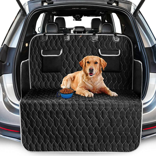 Hiasdfls - Dog Car Boot Cover, Waterproof/Christmas-Slip Dog Car Cover with Side Protector and Bumper, Universal Dog Cover, Easy to Clean, 185 *
