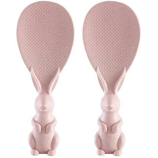 2 Pcs Creative Household Kitchen Tools,lovely Rabbit Shape Nonstick Pink Thsinde