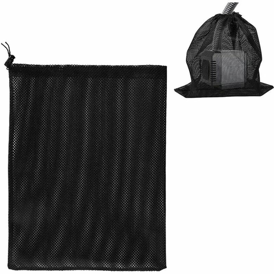 Monly - Pump Bag, Pump Filter Mesh Bag, Pond Pump Filter Bag, Pump Mesh Bag, Household Water Pump Filter Accessories (41*31cm, Black)