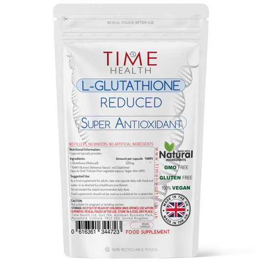 L-Glutathione Reduced - Super Antioxidant - 425mg per Capsule