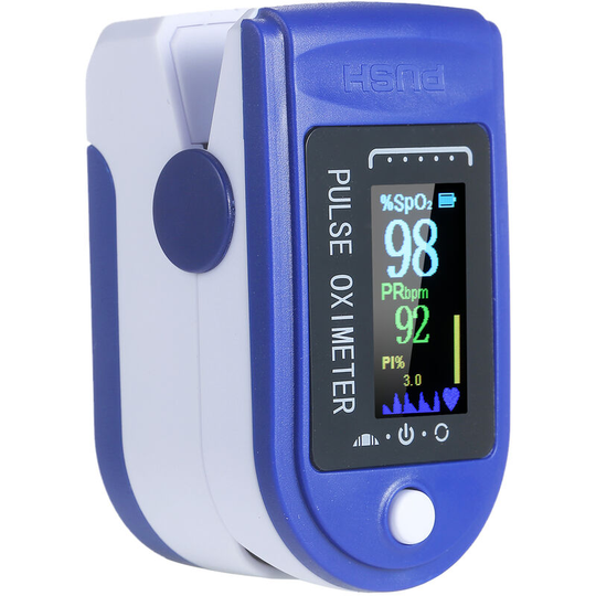 Portable Fingertip Clip Pulse Oximeter tft Four-Color Display Screen Mini SpO2 Monitor Pulse Rate Measuring Oxygen Saturation Monitor for Daily Use