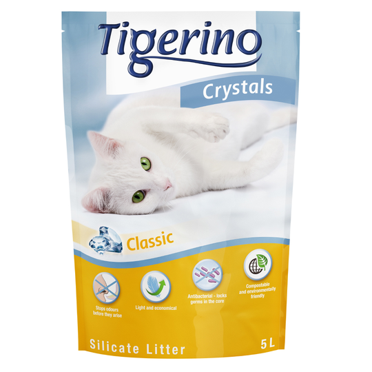 Tigerino Crystals Cat Litter - Sensitive (fragrance free) - 5 litre