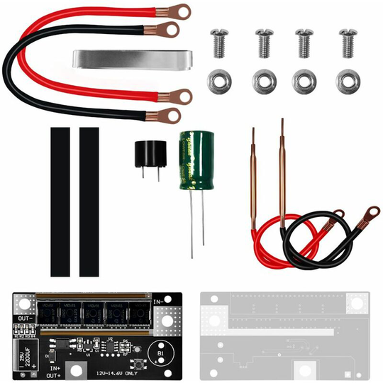Asupermall - Mini Spots Welding Machine Control Board ?4 Gears of Power Adjustable for Welding 12.0V Car Starter Power High-rate Lithium and Leadacid