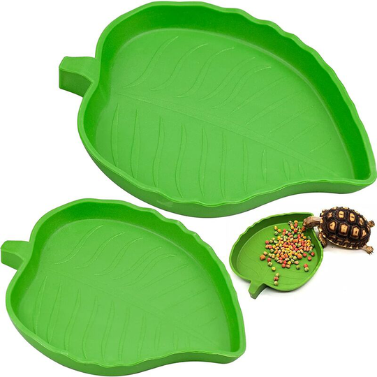 Pack of 2 reptile food water bowl turtle waterer reptile bowl for small pet reptile turtle lizard spider scorpion