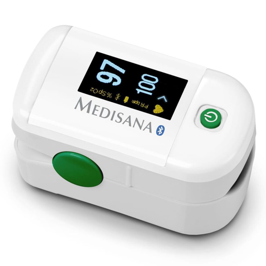 Medisana Pulse Oximeter White Saturation Oxygen Level Meter Health Monitor