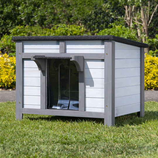 FeelGoodUK Large Wooden Hide House Cat Rabbit Guinea Pig Puppy