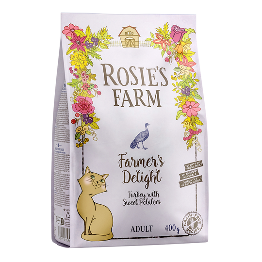 400g Rosie's Farm Dry Cat Food - Special Price!* - Adult Farmer's Delight Turkey & Sweet Potato