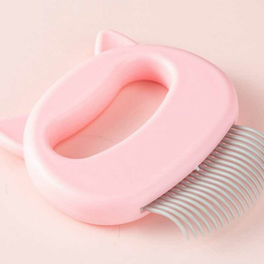Cat Massage Comb, Cat Dog Grooming Comb, Pet Hair Removal Massage Relaxing Shell Comb Tool rose