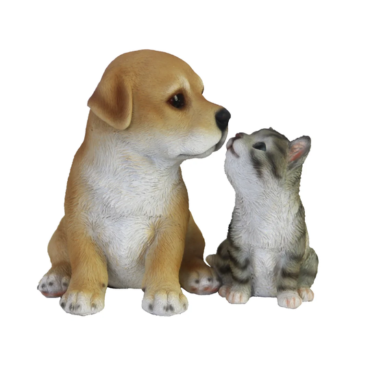 Tilden Labrador Pup with Kitten Sitting