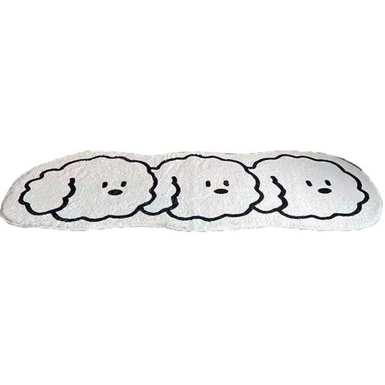 Bathroom mat, Bathroom mat, Fall bathroom mat, fluffy, non-slip, Three puppy 40*60