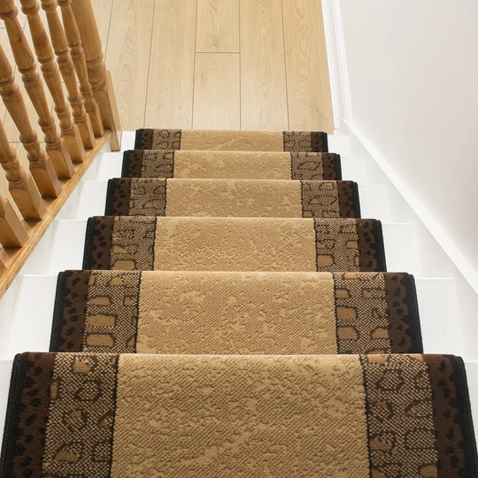 Mcfaddin Stair Looped Brown Rug