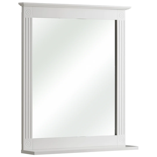Quickset 929 Wood Framed Wall Mounted Accent Mirror in White