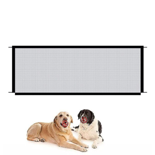 Pet Fence Isolation Fence Clear Window Balcony Protective Fence Isolation Net Portable Folding Convenient Dog Fence 110*72cm