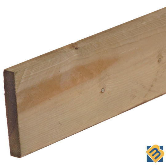 (4.8 meter (4800mm), 24 pieces) Timber Gravel Boards Fencing 22mm x 150mm | 6x1" Treated Fencing Timber Boards