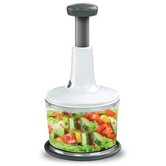 Hand Press Food Chopper - Manual Food Processor - Practical Choice - Lightweight And Portable - Blender, Grinder, Chopper- Multipurpose Food Slicer Fo