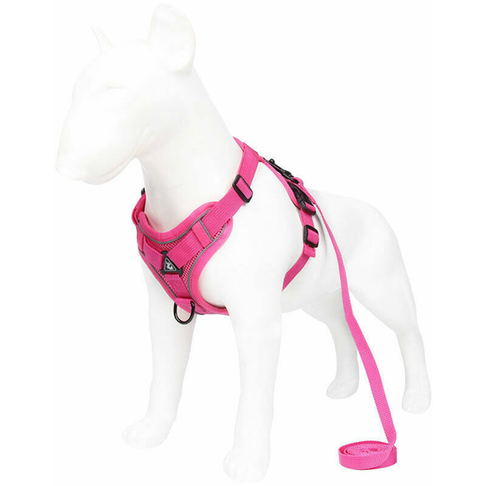 Monly - Dog Harness, Reflective Dog Harness, No Pull Dog Harness, Harness and Leash Set, Soft Breathable Padded Harness for Small Medium Dogs (xl)