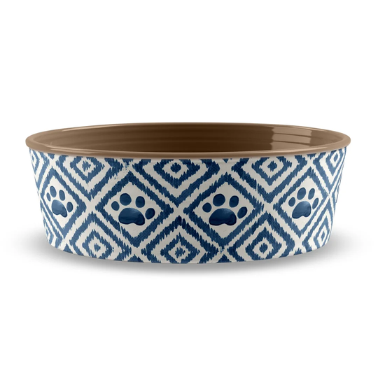 Makenna Paw Ikat Pet Bowl