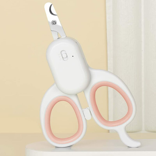 Cat Claw Clippers, Multifunction Professional Puppy & Small Animal Nail Clippers, Stainless Steel Scissors, Equipped with High Brightness led Light