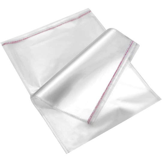 100 Pack Cellophane Bags Clear Self Adhesive Candy Candy Bags 30 x 40cm