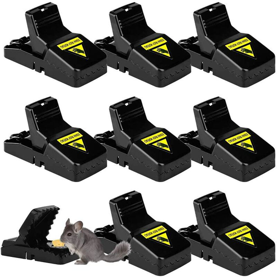 8 Pieces Mouse Trap, Reusable Mouse Trap, Professional and Effective Mouse Trap, Good Helper for Rodent Control Mouse Catcher, for Garden/Kitchen