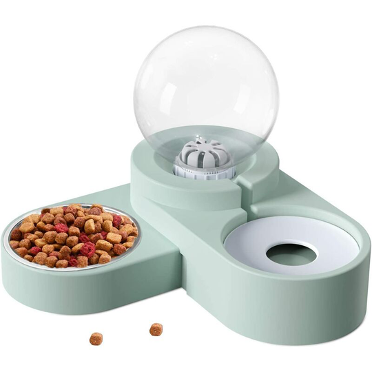 Bowls for Cats, Bowls for Cats Bowl Automatic Water Dispenser for Pets Small Dogs and Cats 2 in 1
